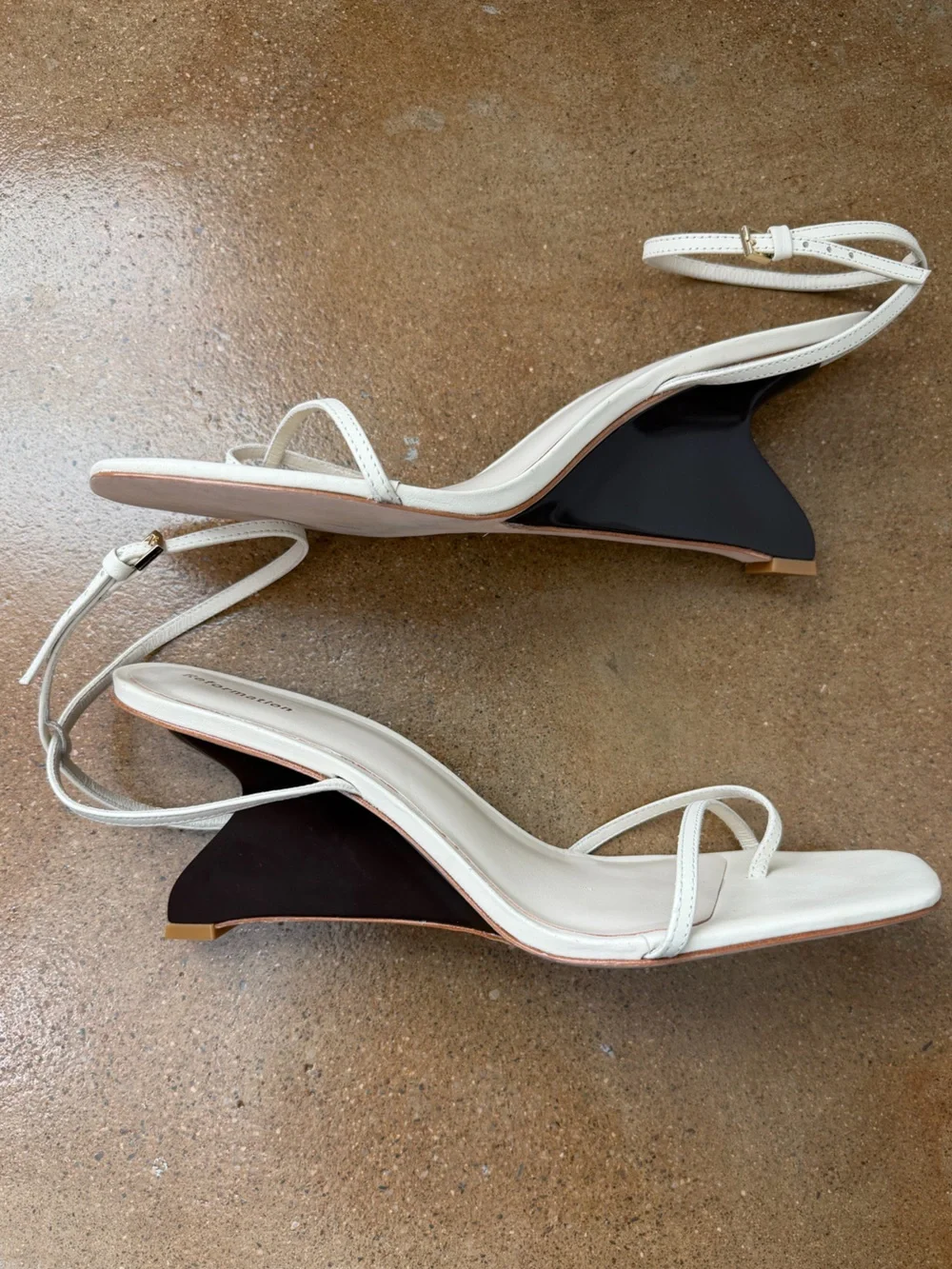 Reformation Emilia Sculptural Wedge Sandals - Picture 5 of 7